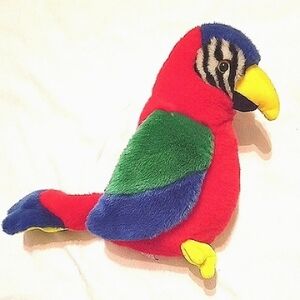 🦜Large Vintage Ty Beanie Parrot🦜(10"H x 10.5W)